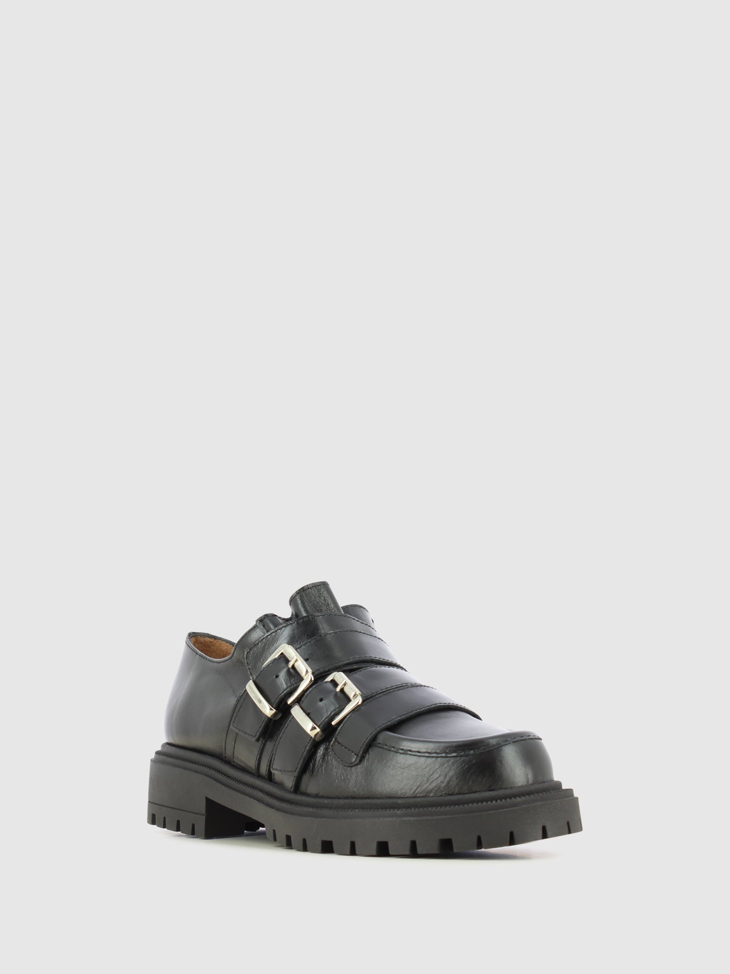 Sofia Costa Sapatos com Apliques em Preto